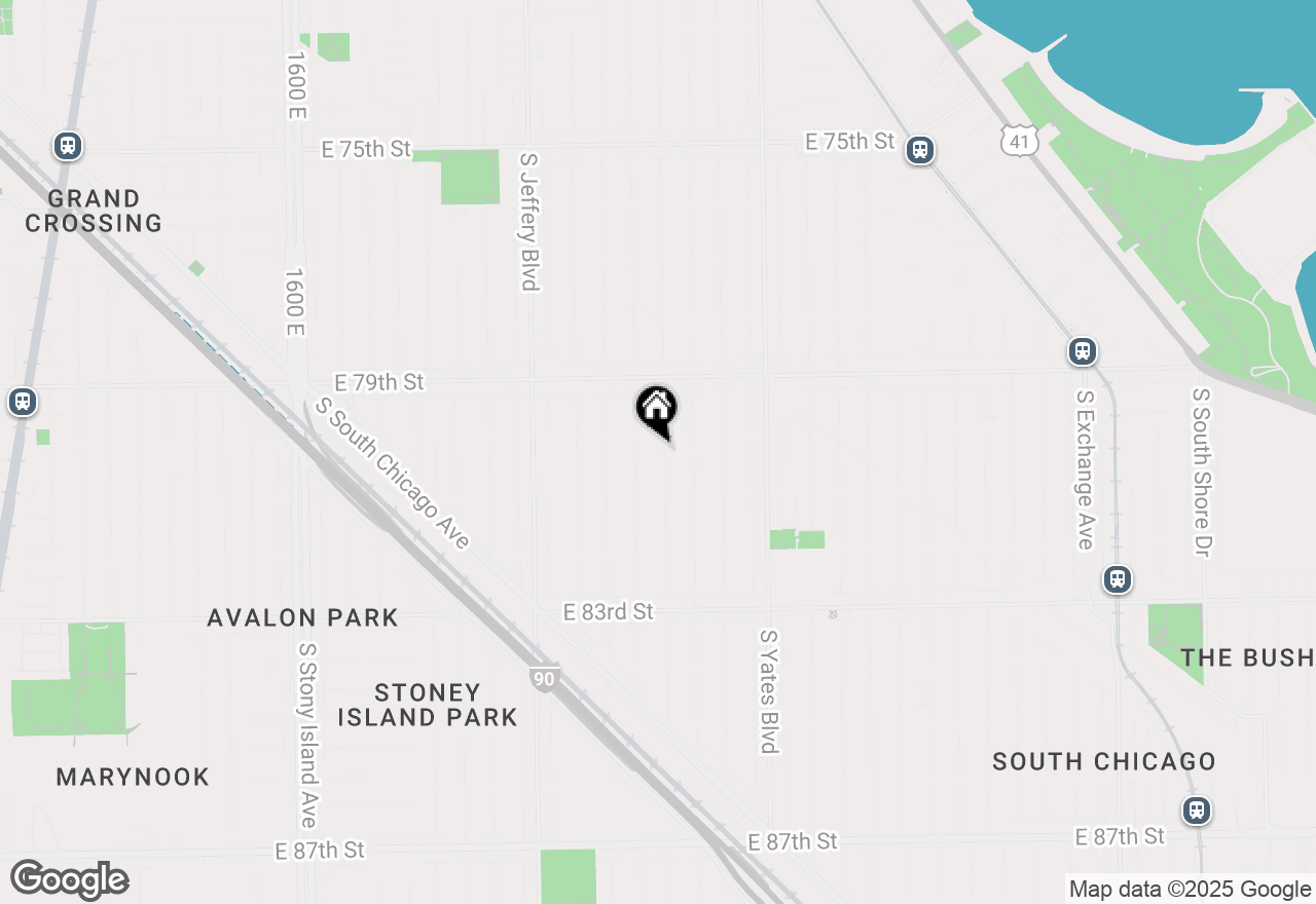 Map of 8015 S Paxton Avenue, Chicago, IL 60617