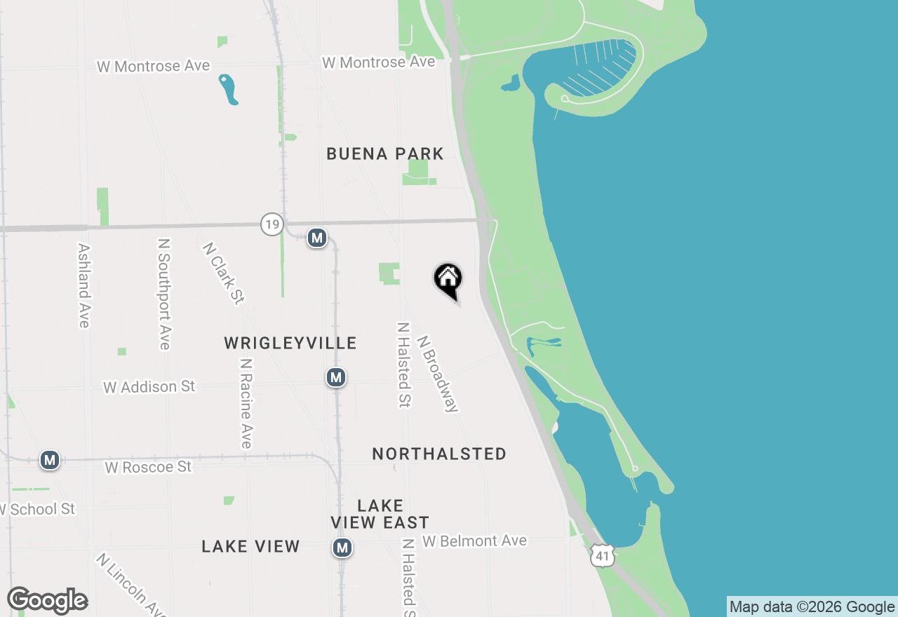 Map of 3727 N Pine Grove Avenue #214, Chicago, IL 60613