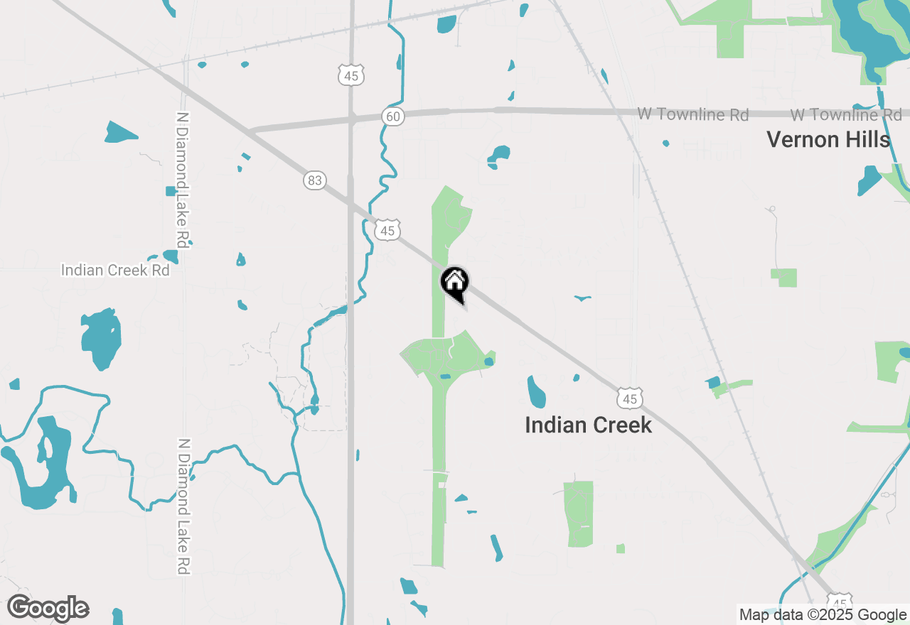 Map of 291 Hunter Court, Vernon Hills, IL 60061