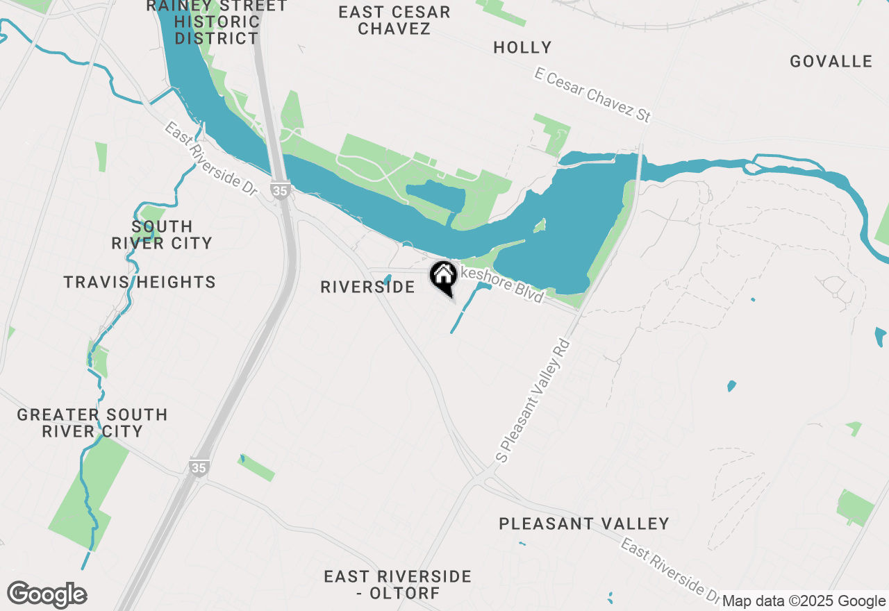 Map of 1203 Shore District Drive, Austin, TX 78741