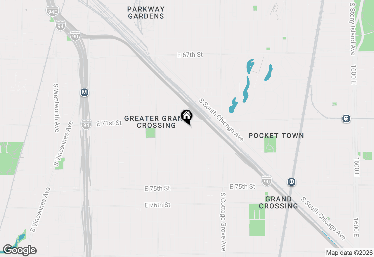 Map of 7126 S Saint Lawrence Avenue, Chicago, IL 60619