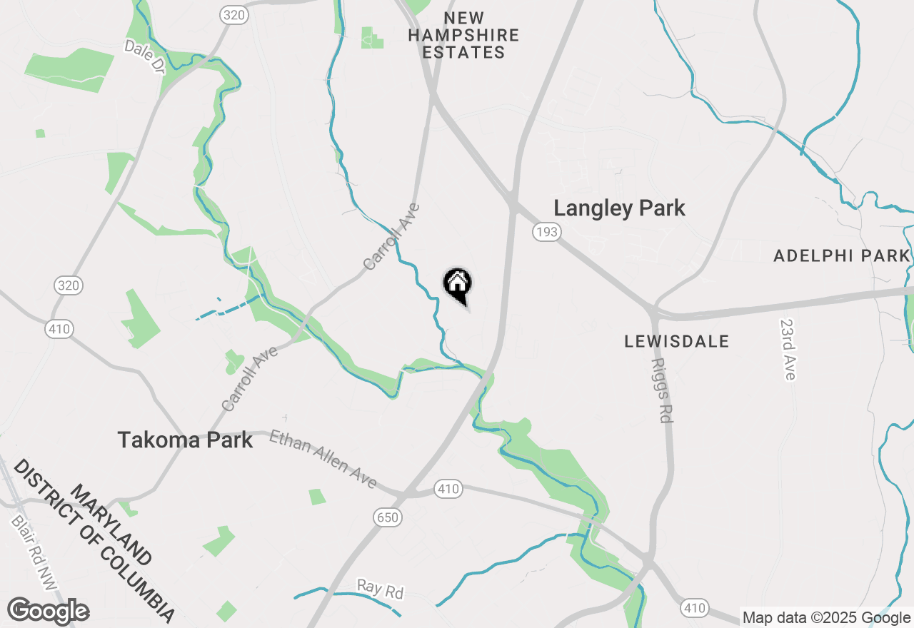 Map of 1103 Lancaster Road, Takoma Park, MD 20912