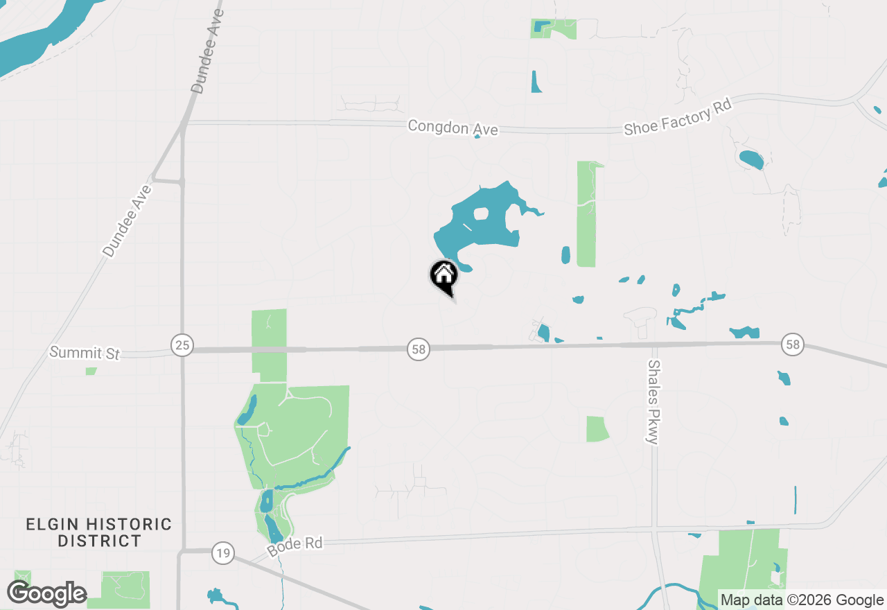Map of 1052 Woodhill Court, Elgin, IL 60120