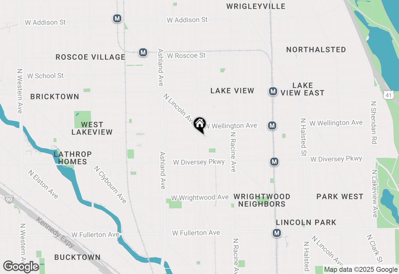 Map of 2923 N Southport Avenue #3, Chicago, IL 60657