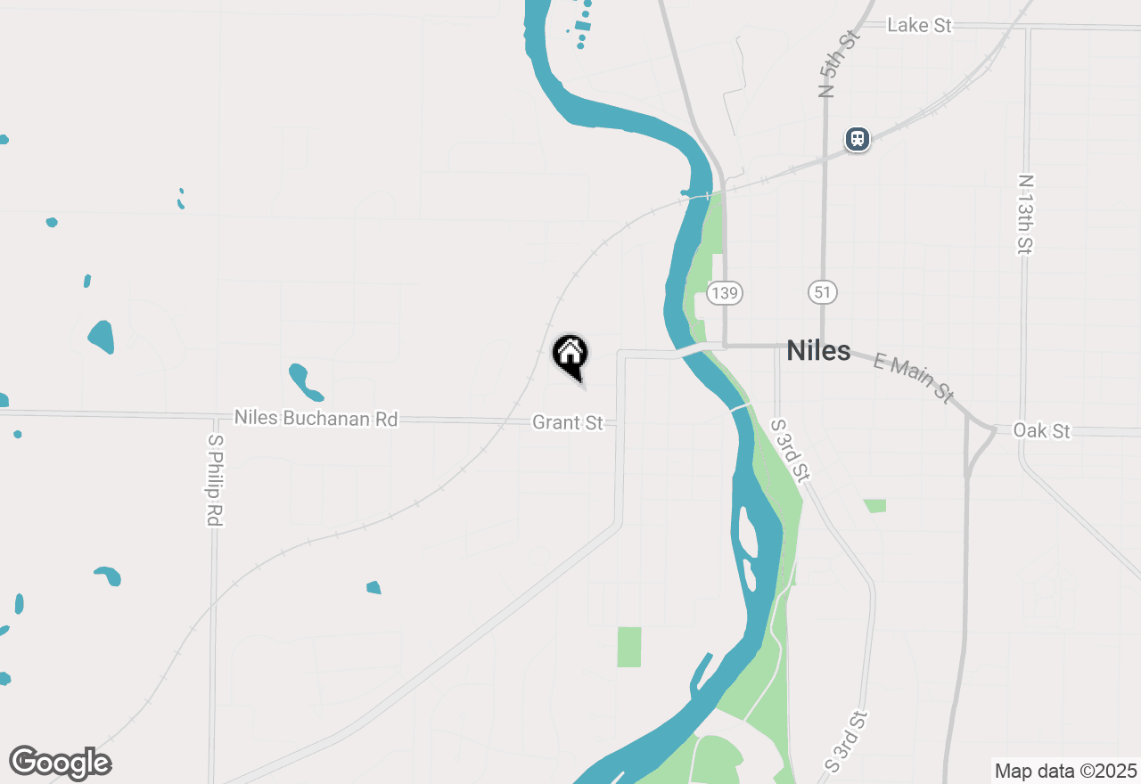 Map of 556 Union Street, Niles, MI 49120