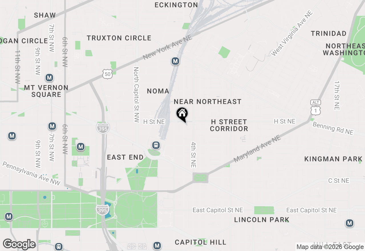 Map of 726 3rd Street Ne, Washington, DC 20002