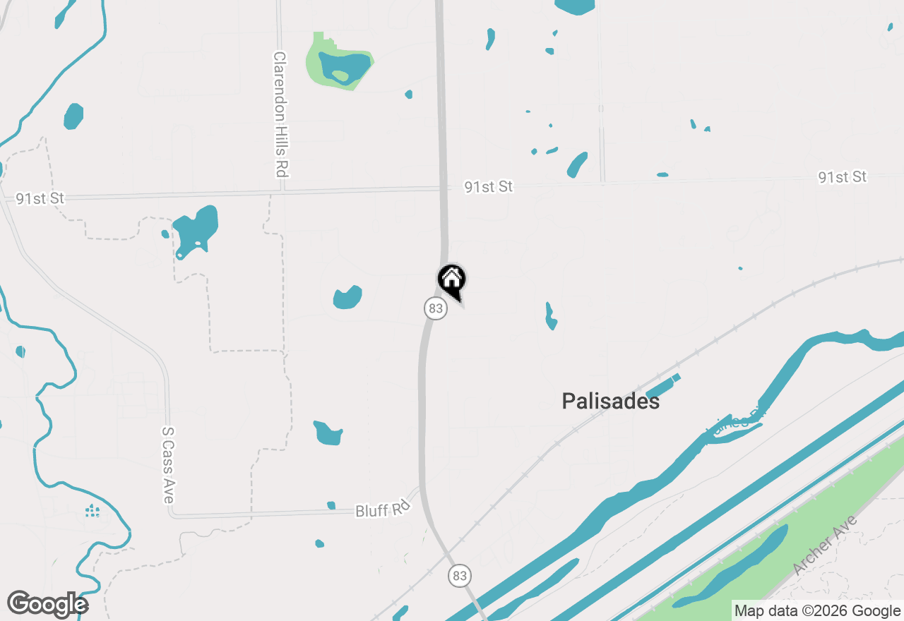 Map of 16W374 94th Street, Burr Ridge, IL 60527