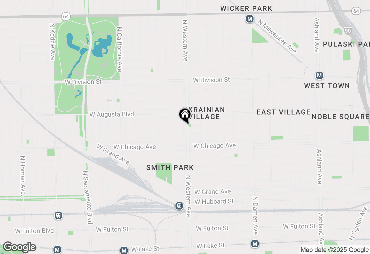 Map of 908 N Western Avenue #2F, Chicago, IL 60622