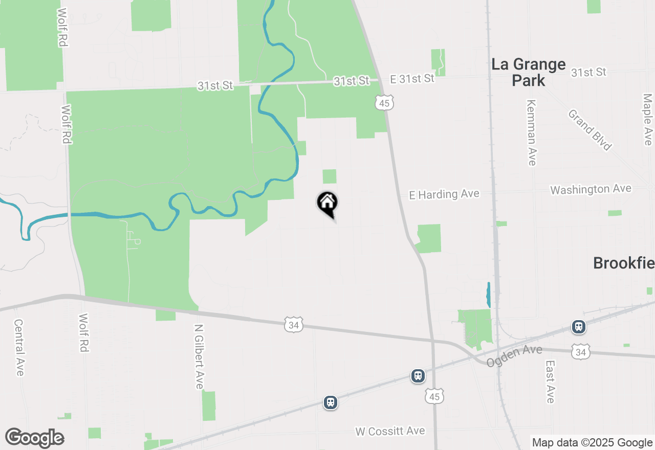 Map of 603 N Stone Avenue, La Grange Park, IL 60526