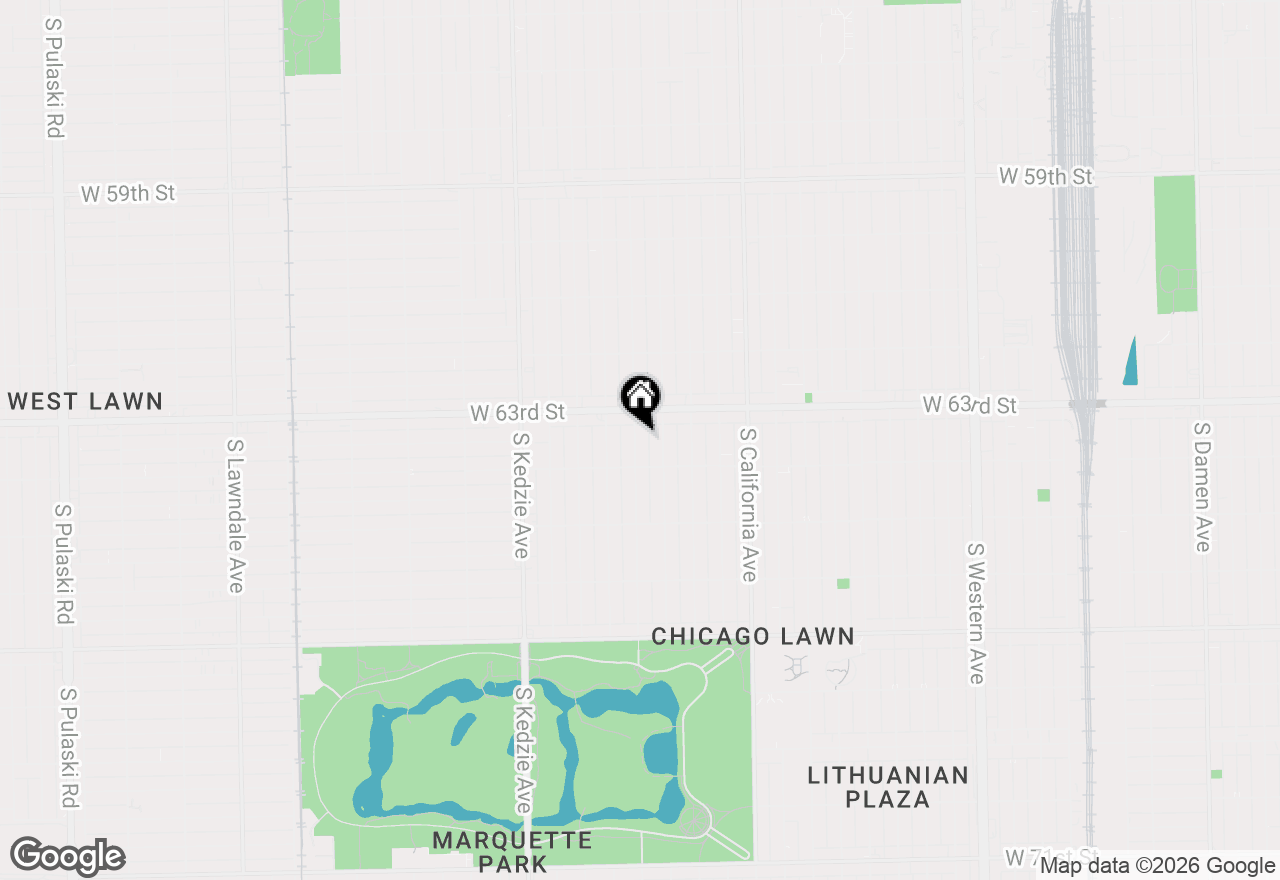 Map of (Address confidential), Chicago, Illinois 60629