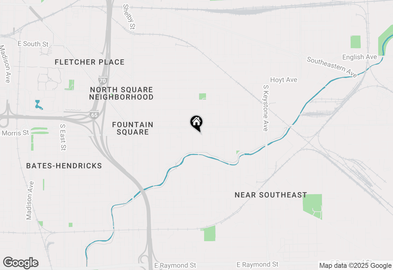 Map of 1128 S State Avenue, Indianapolis, IN 46203