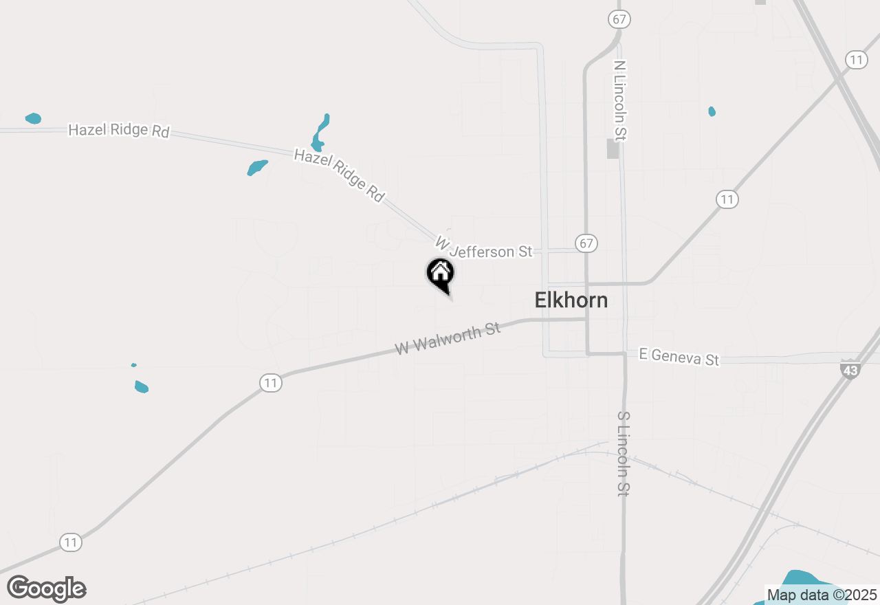 Map of 442 Oakland Ln, Elkhorn, WI 53121