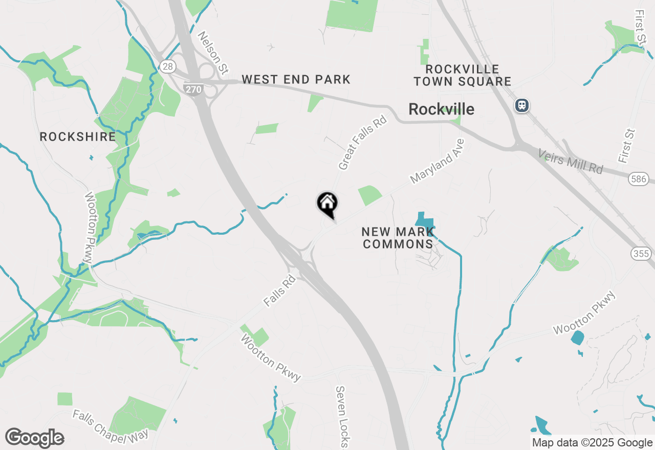 Map of 628 Great Falls Road, Rockville, MD 20850