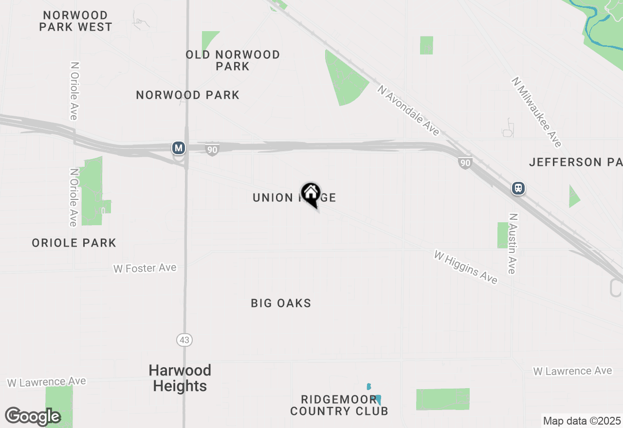 Map of 5325 N Oak Park Avenue, Chicago, IL 60656