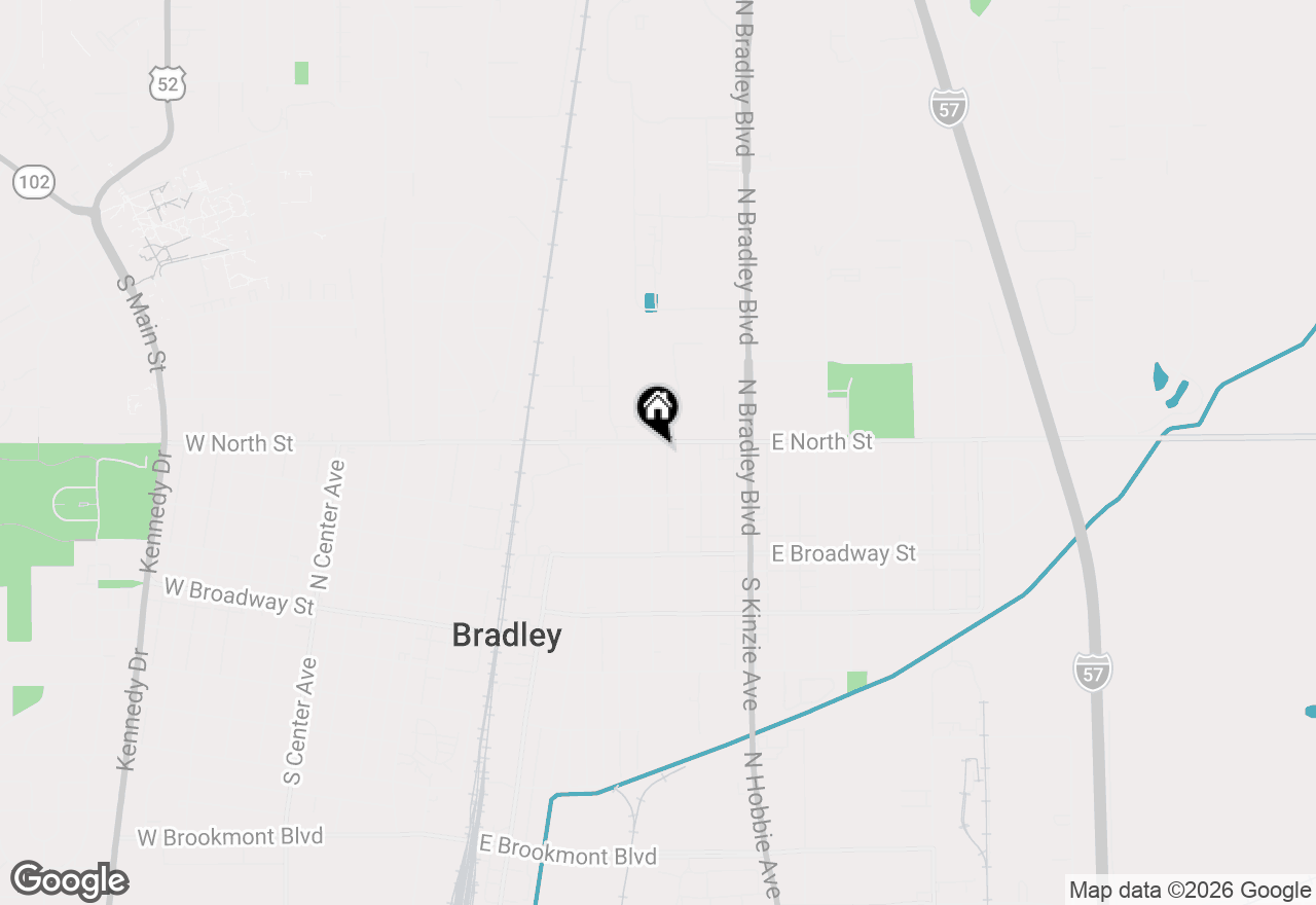 Map of 284 N Clinton Avenue, Bradley, IL 60915