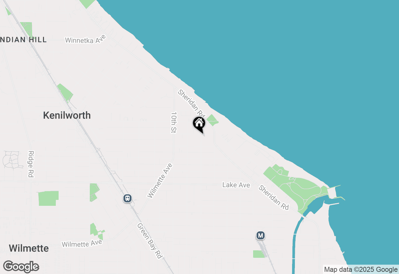 Map of 801 Ashland Avenue, Wilmette, IL 60091
