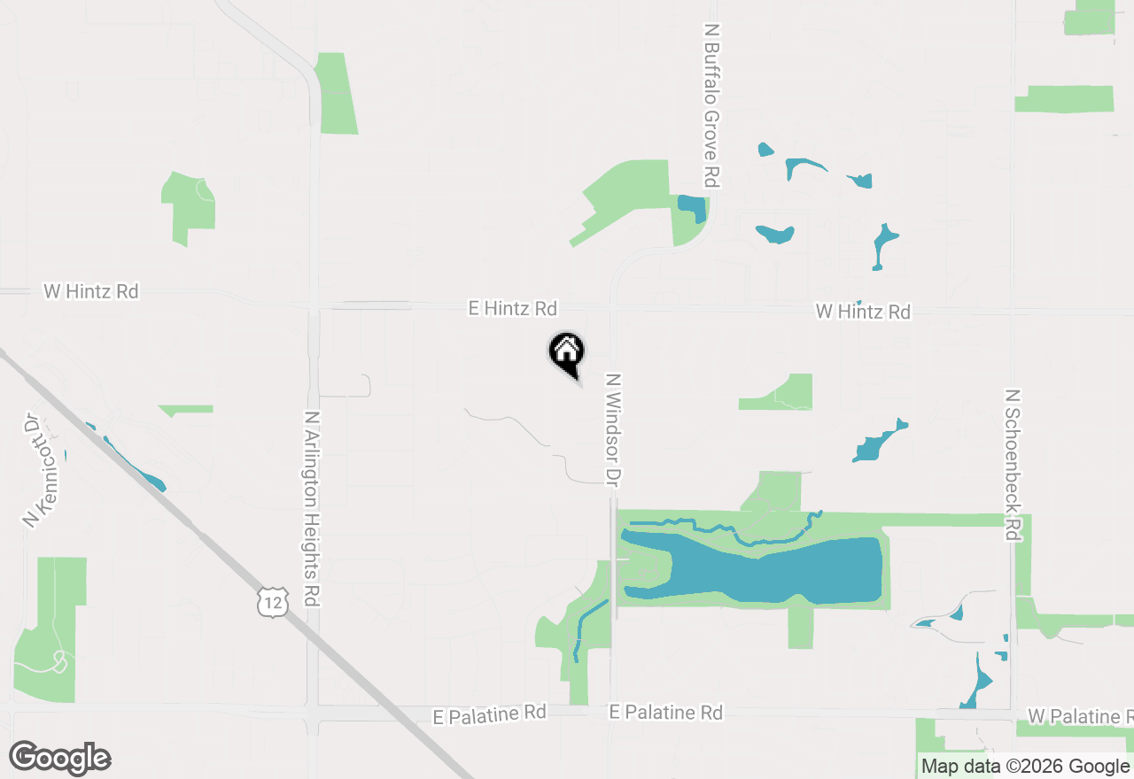 Map of 1206 E Suffield Drive, Arlington Heights, IL 60004