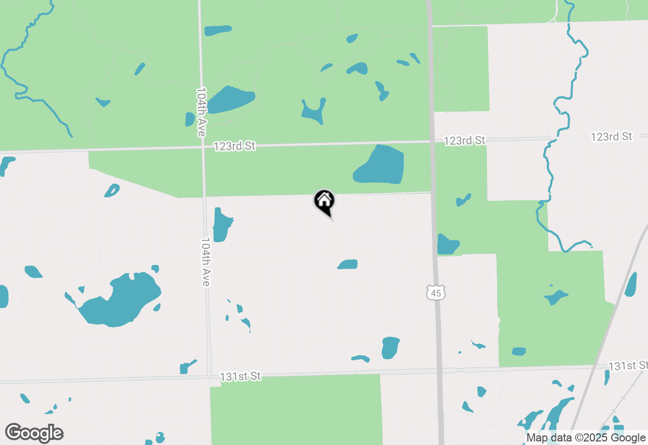 Map of 12543 S 100th Avenue, Palos Park, IL 60464