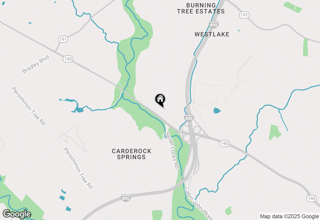 Map of 8313 Rising Ridge Way, Bethesda, MD 20817