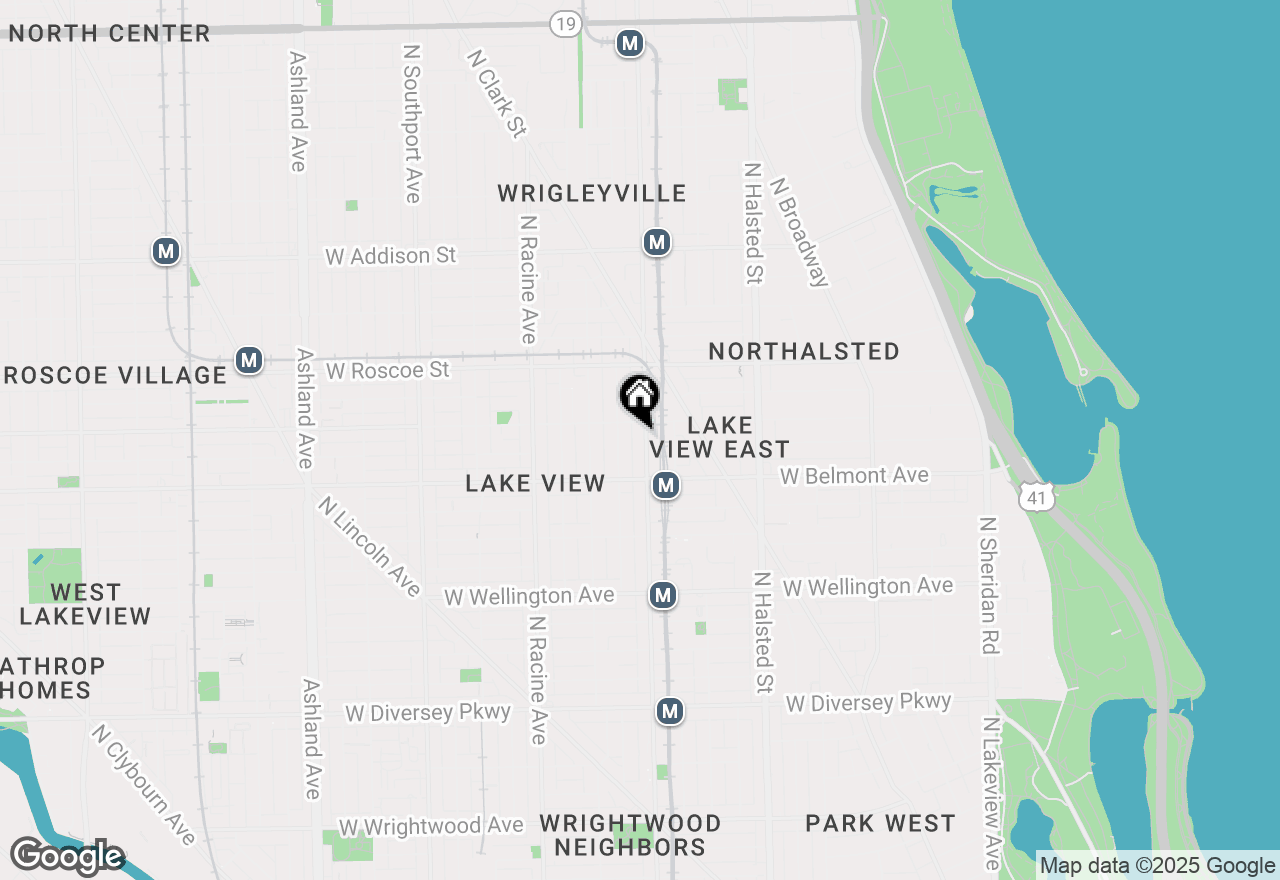 Map of 3242 N Sheffield Avenue #2, Chicago, IL 60657