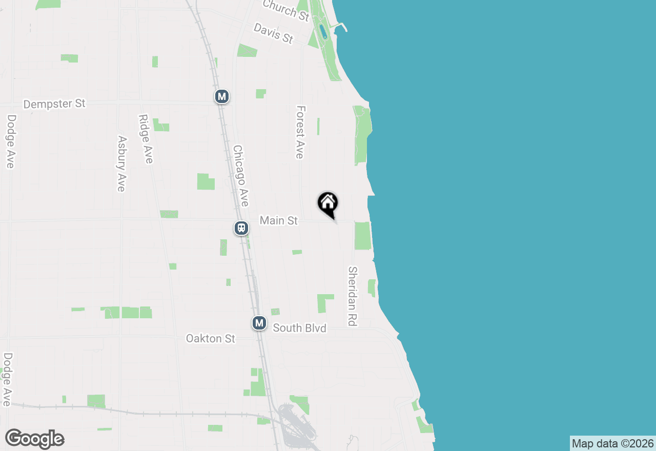 Map of 840 Michigan Avenue #10, Evanston, IL 60202