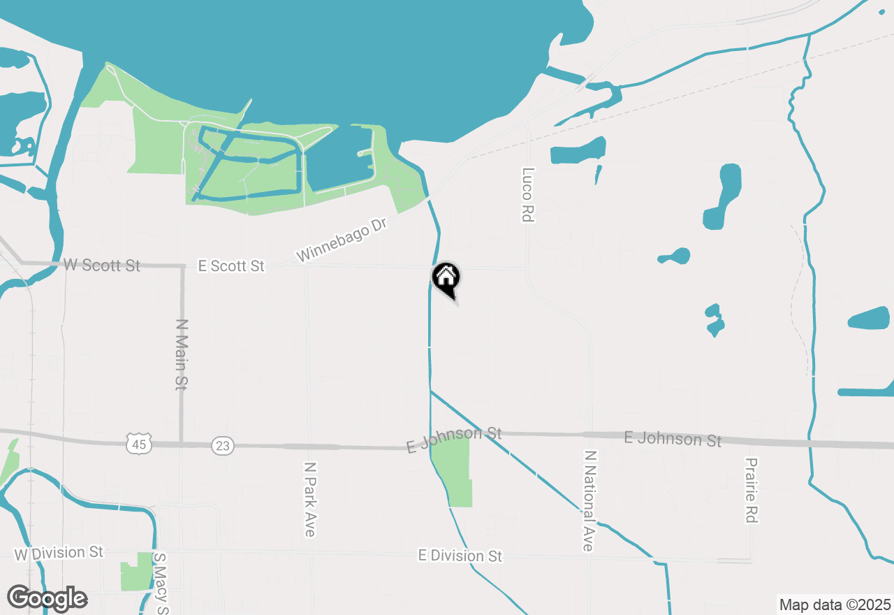 Map of 1039 Deer, Fond Du Lac, WI 54935