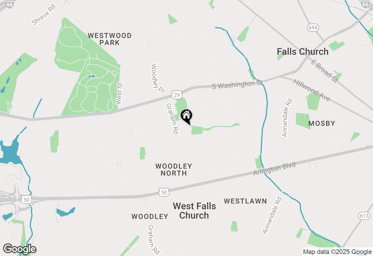 Map of 2862 Rosemary Lane, Falls Church, VA 22042