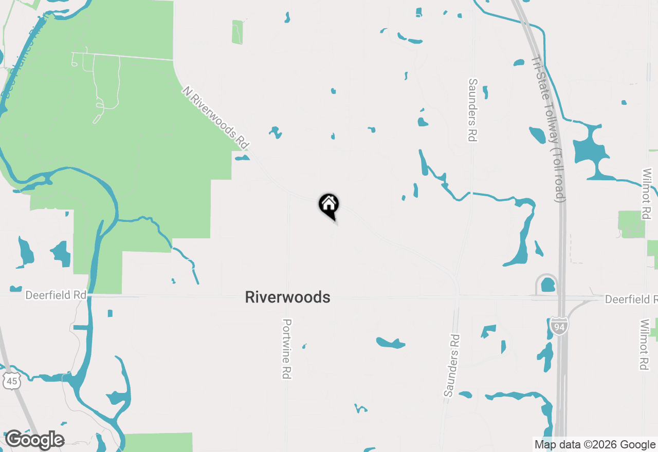 Map of 2665 Sunset Trail, Riverwoods, IL 60015