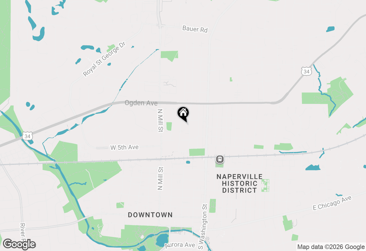 Map of 660 N Eagle Street, Naperville, IL 60563