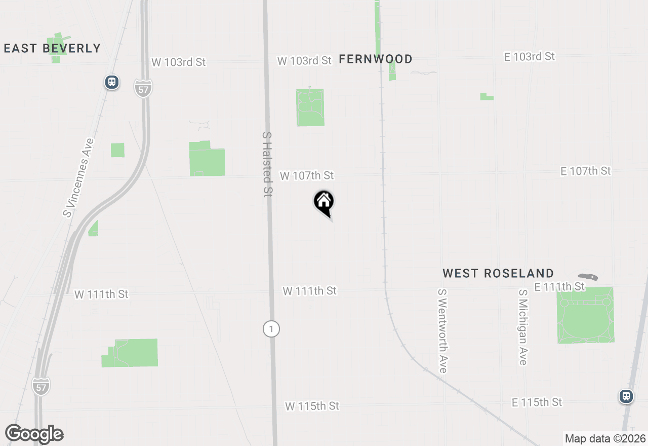 Map of 10838 S Wallace Street, Chicago, IL 60628