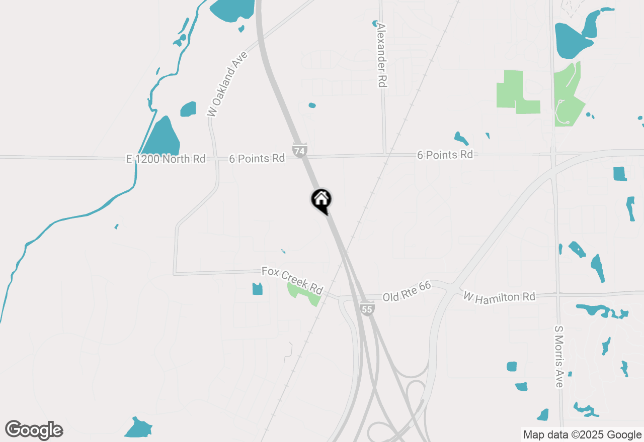Map of 2521 Fox Trot Trail, Bloomington, IL 61705