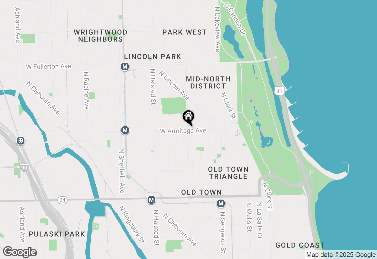 Map of 558 W Armitage Avenue #A2, Chicago, IL 60614