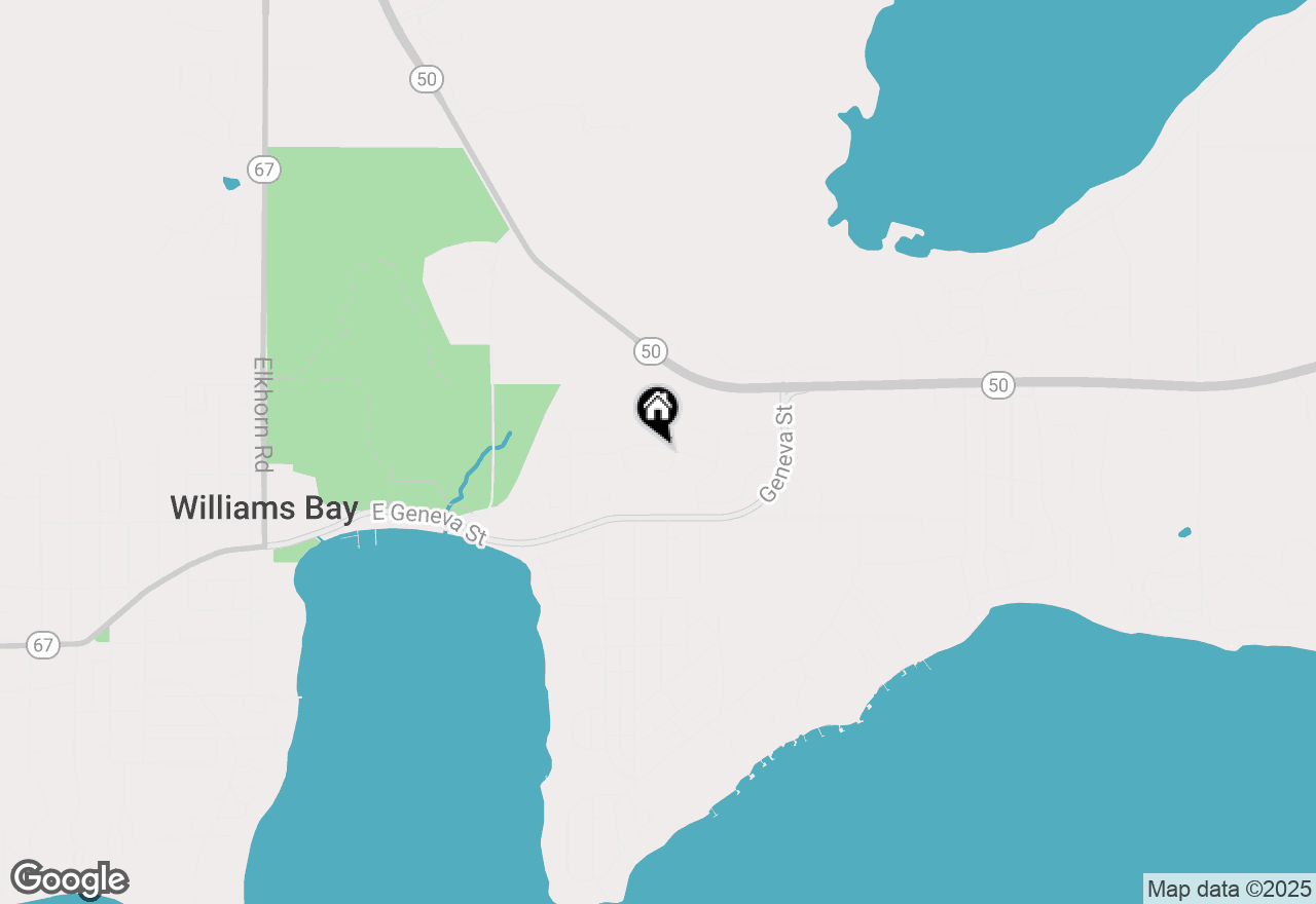 Map of 537 Wiswell Dr, Williams Bay, WI 53191