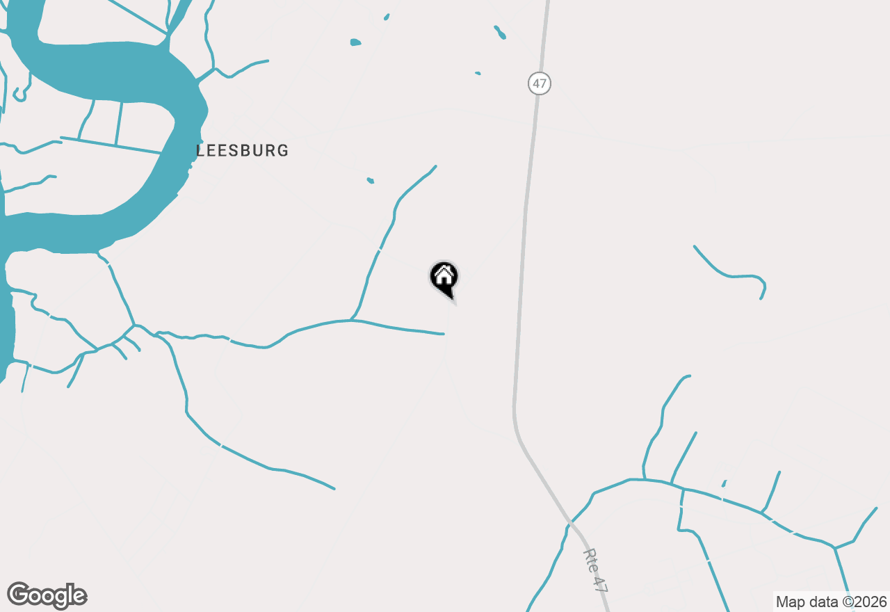 Map of 58 High Street, Leesburg, NJ 08327