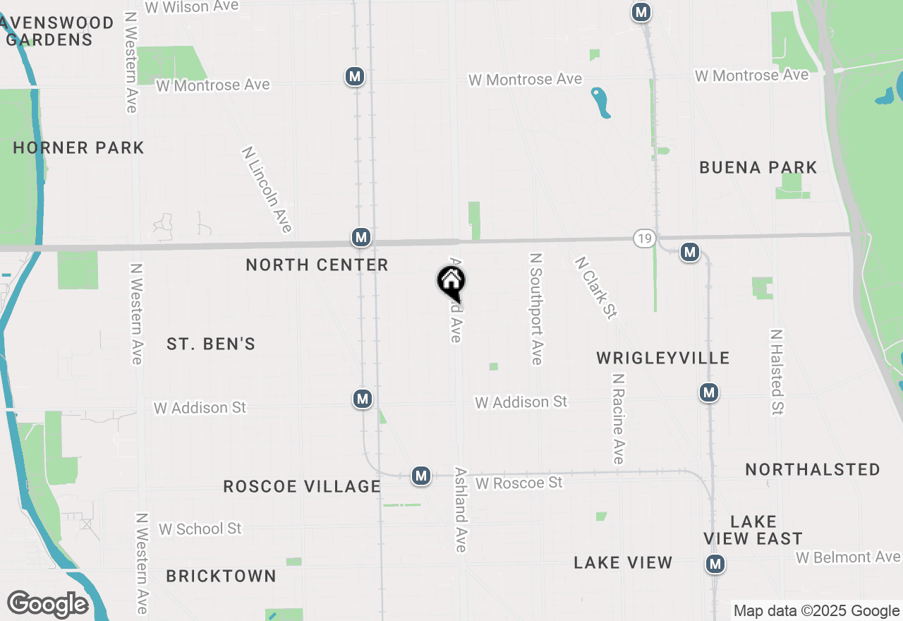 Map of 3816 N Ashland Avenue #PH, Chicago, IL 60613