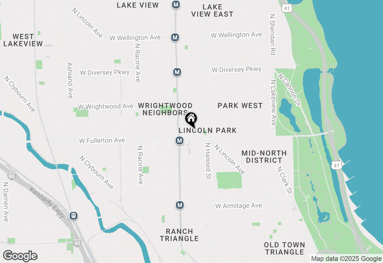 Map of 917 W Montana Street #2, Chicago, IL 60614