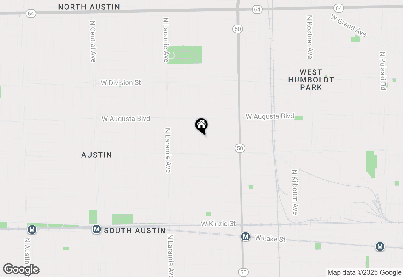 Map of 850 N Lavergne Avenue #2, Chicago, IL 60651