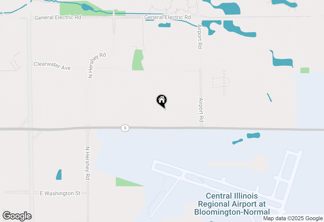 Map of 1109 Royal Pointe Drive, Bloomington, IL 61704