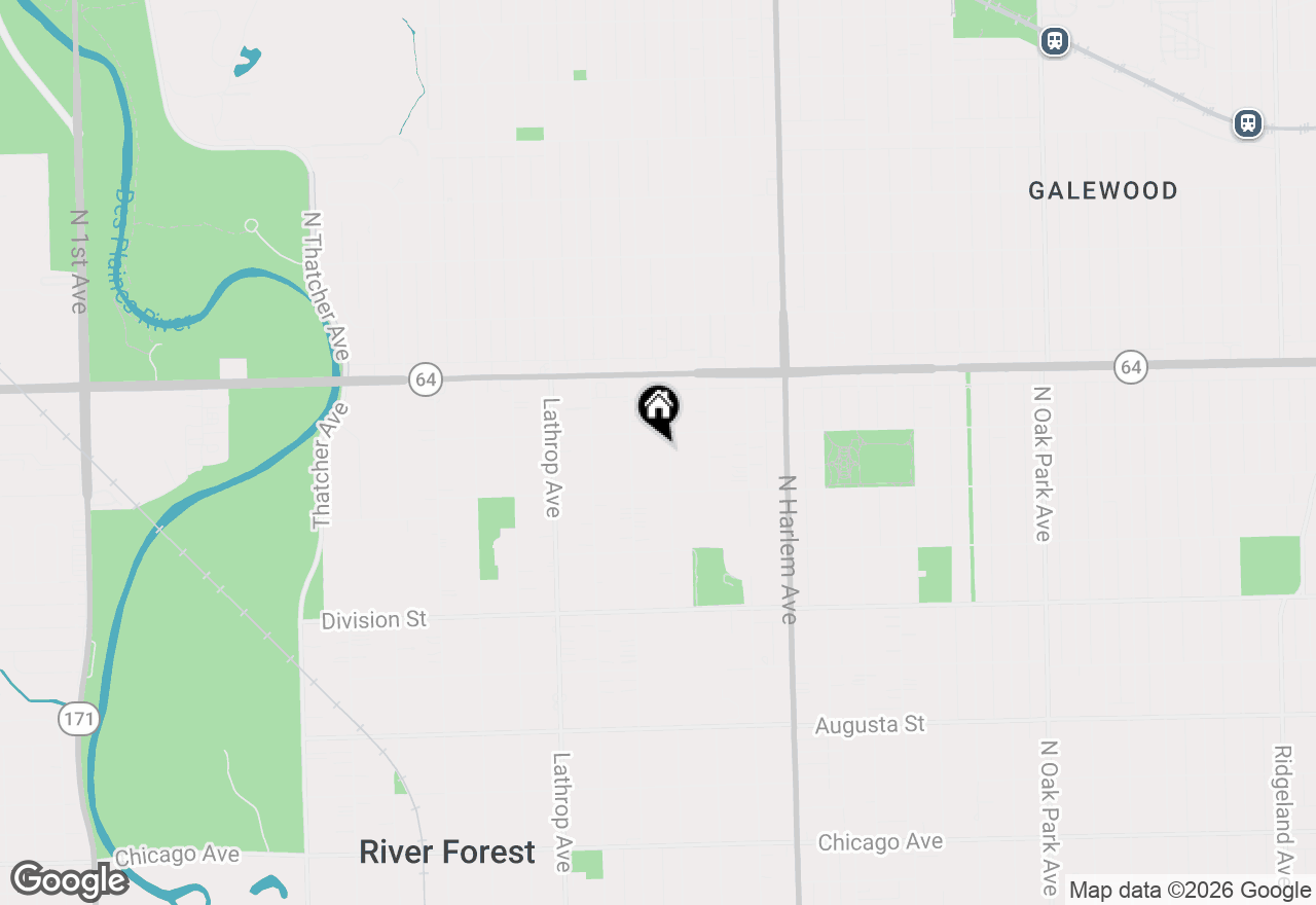 Map of 1434 William Street, River Forest, IL 60305