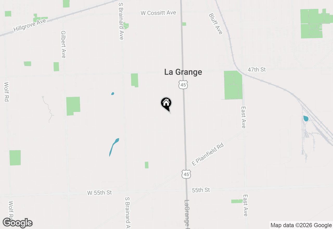 Map of 740 S Ashland Avenue, La Grange, IL 60525