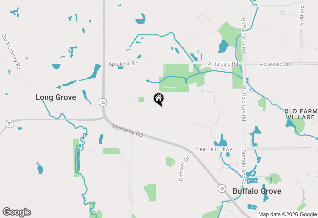 Map of 1328 Larchmont Drive, Buffalo Grove, IL 60089