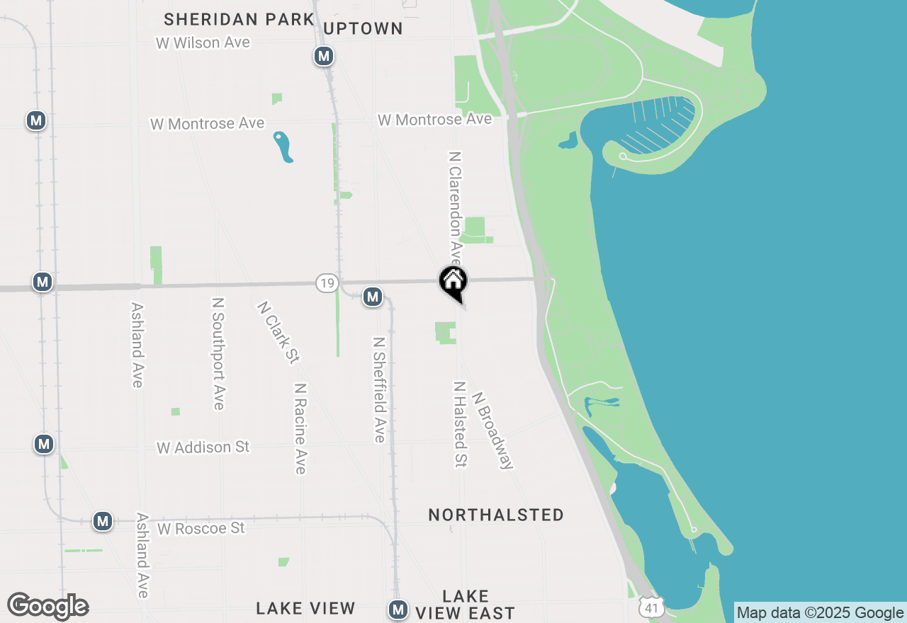 Map of 3916 N Broadway Street #1, Chicago, IL 60613