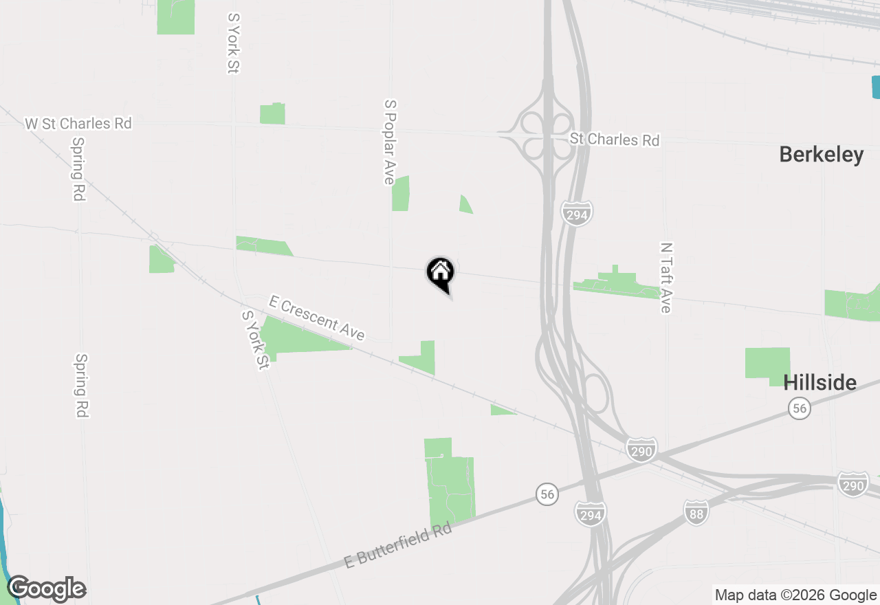 Map of 575 S Fern Avenue, Elmhurst, IL 60126