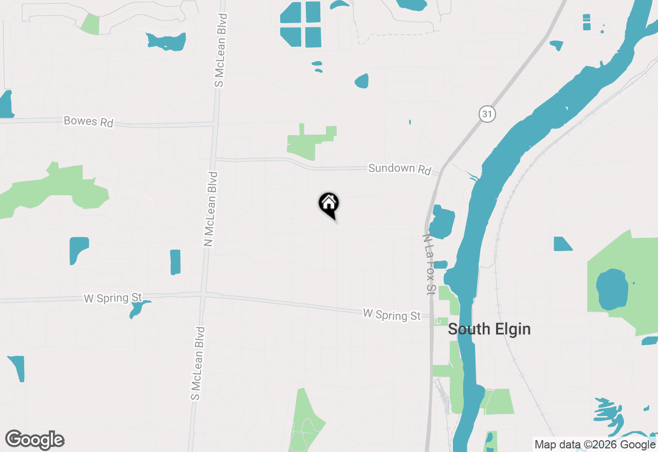 Map of 565 Dean Drive #F, South Elgin, IL 60177