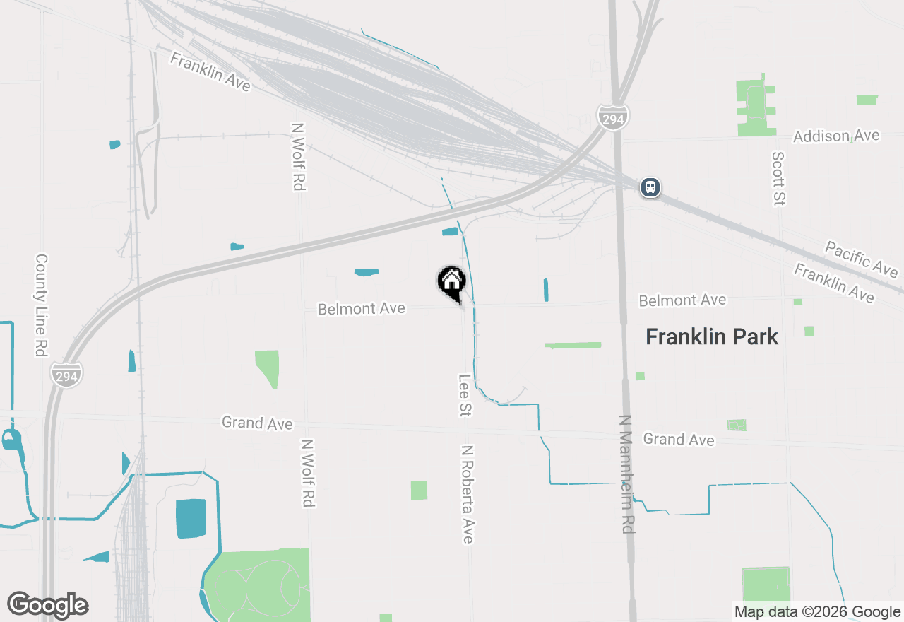Map of 10813 Belmont Avenue, Melrose Park, IL 60164