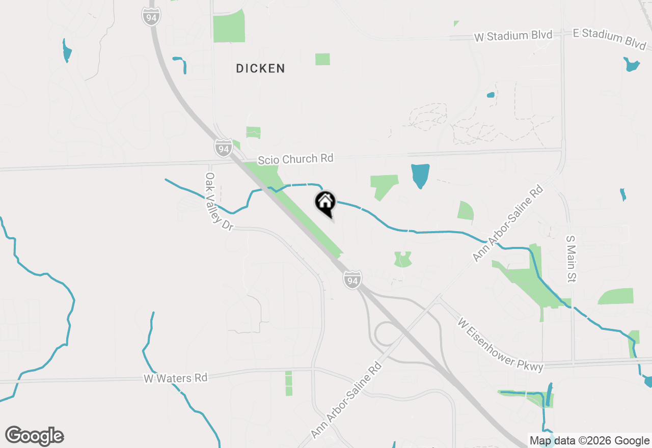 Map of 2310 Churchill Drive, Ann Arbor, MI 48103