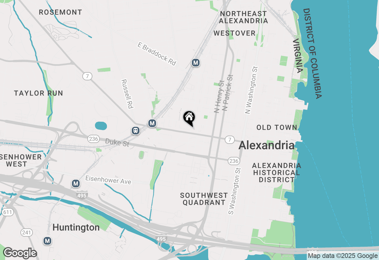 Map of 1401 King Street #REAR, Alexandria, VA 22314