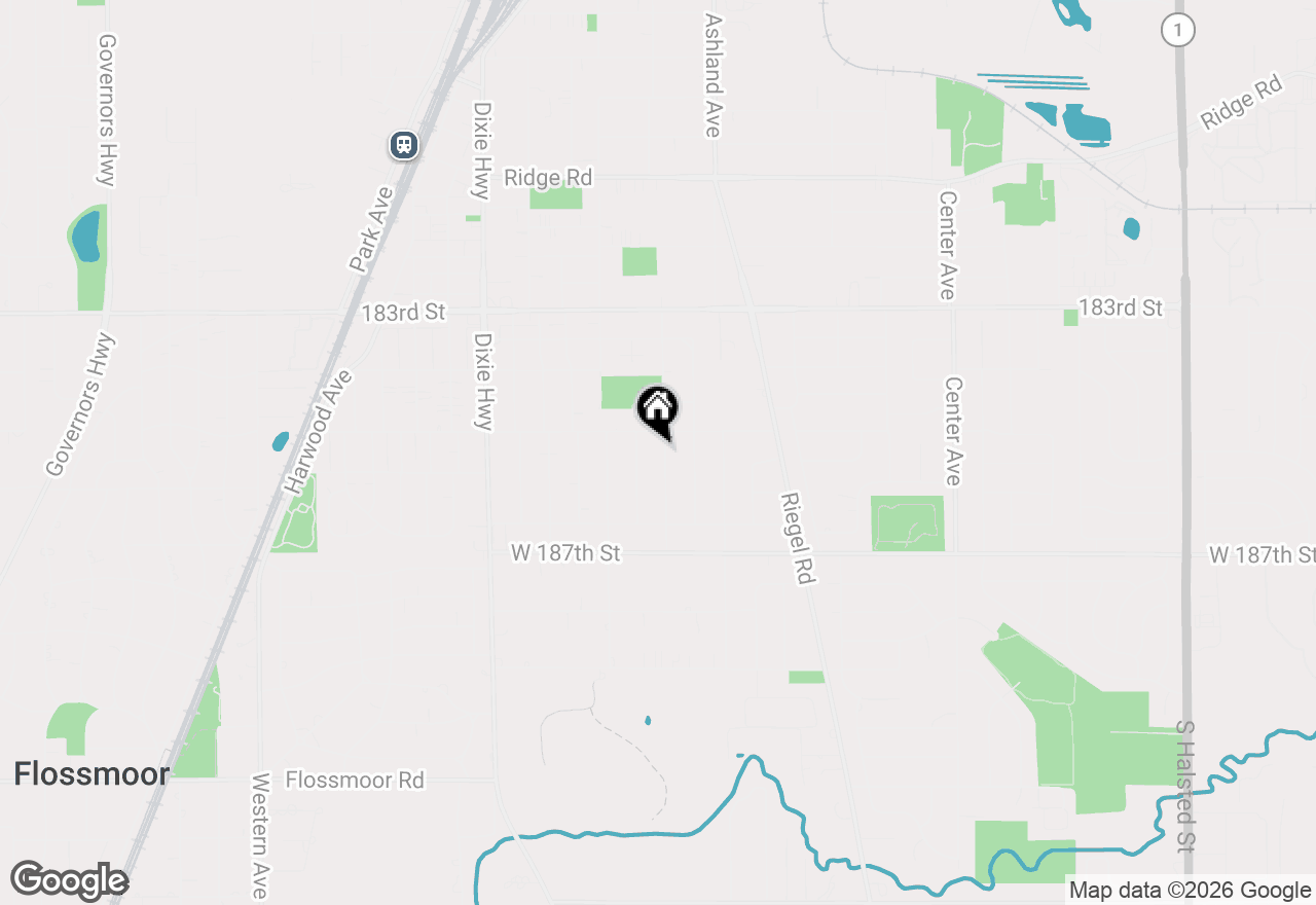 Map of 18524 Gladville Avenue, Homewood, IL 60430