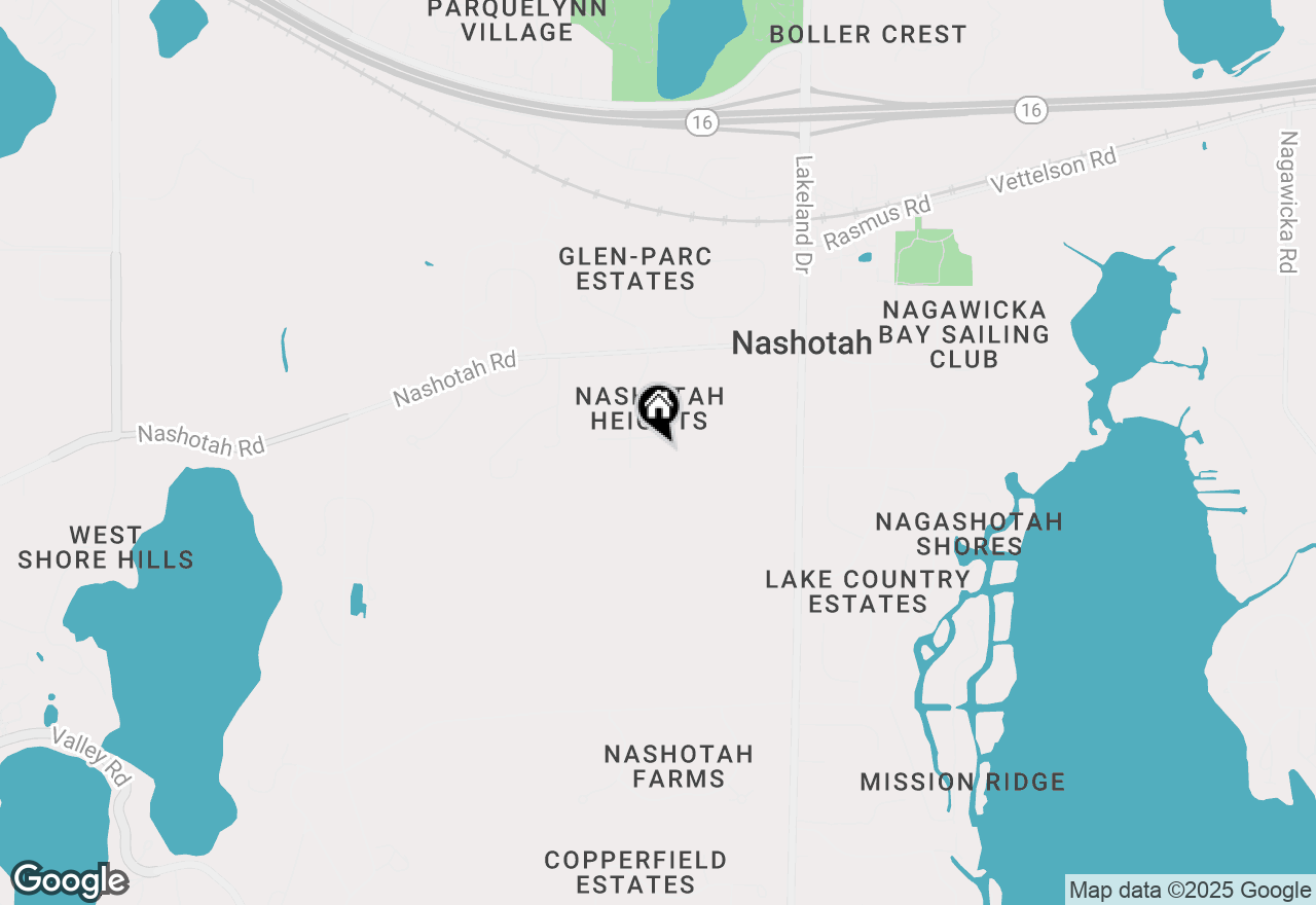Map of N40W33325 Woodsview Dr, Nashotah, WI 53058