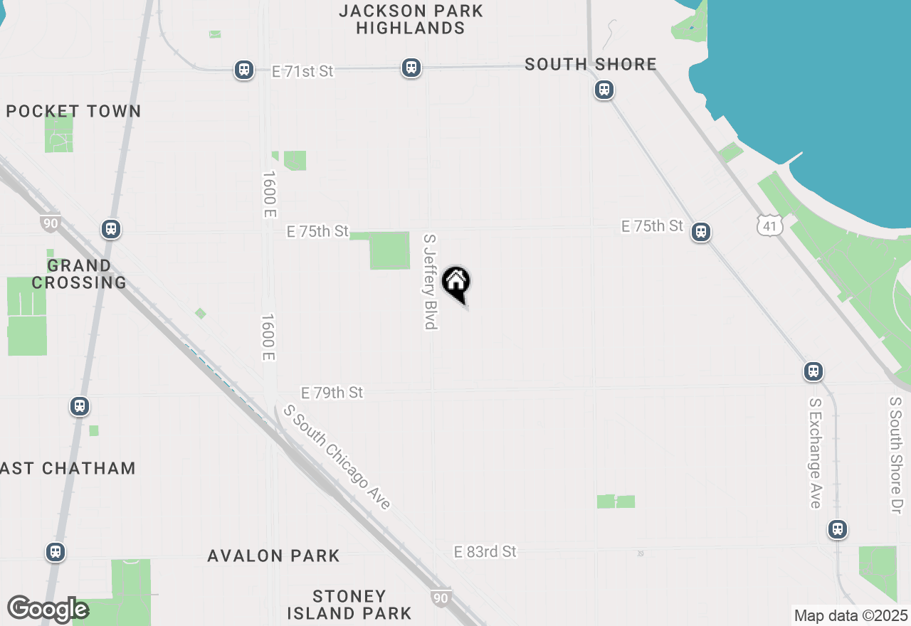 Map of 7701 S Chappel Avenue, Chicago, IL 60649